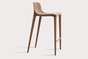 Design bar stool from massive wood. Quality czech furniture. Produced by czech family company SITUS.