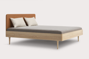 Quality bed from massive wood. Design bed. Produced by czech family company SITUS