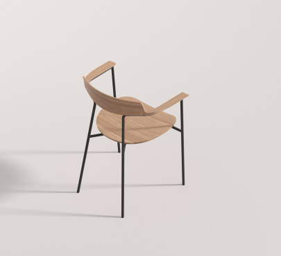 polokřeslo s kovovou konstrukcí, stohovatelné