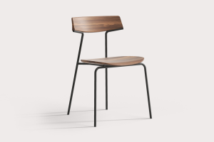 Lehká, kovová a stohovatelná židle ROR