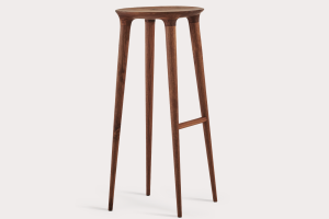 Design bar stool from massive wood. Quality czech furniture. Produced by family company SITUS.