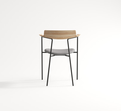 polokřeslo ROR s čalouněným sedákem