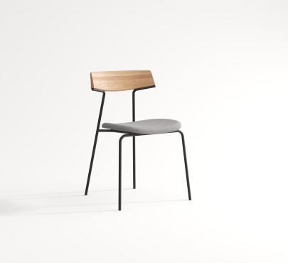 Lehká, kovová a stohovatelná židle