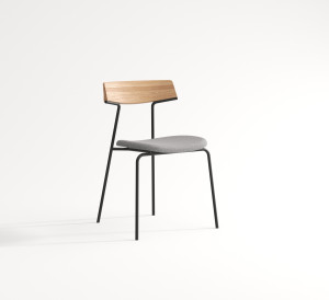 Lehká, kovová a stohovatelná židle