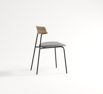 Lehká, kovová a stohovatelná židle