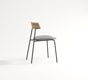 Lehká, kovová a stohovatelná židle