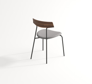 Lehká, kovová a stohovatelná židle