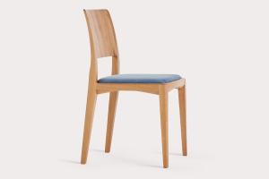 Pohodlná čalouněná židle z masivu. Kvalitní český nábytek. Vyrobeno rodinnou firmou SITUS.