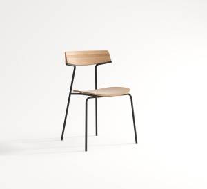 Lehká, kovová a stohovatelná židle