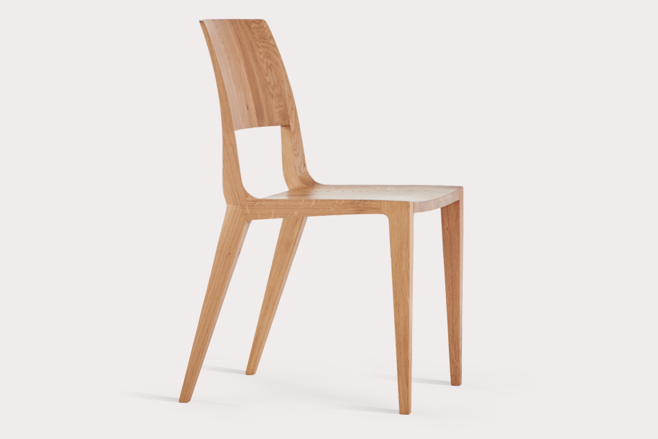 Designová židle z masivu. Kvalitní český nábytek. Vyrobeno rodinnou firmou SITUS.